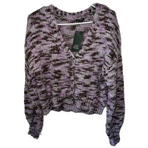 Multi colored cardigan sweater